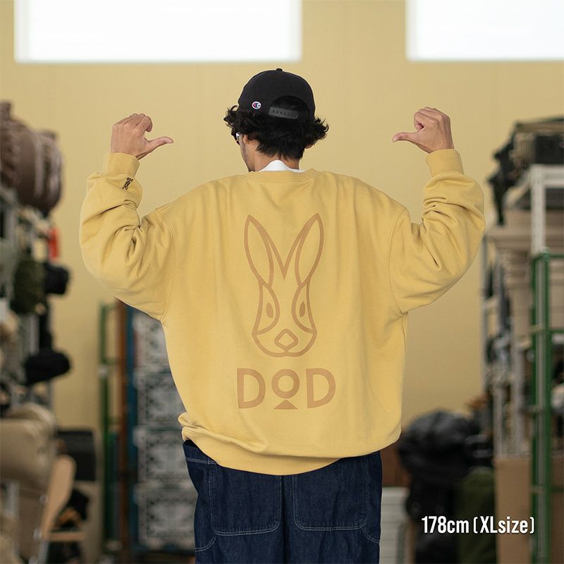 ウサギドドンスウェットWH | DOD STORE （ディーオーディー公式